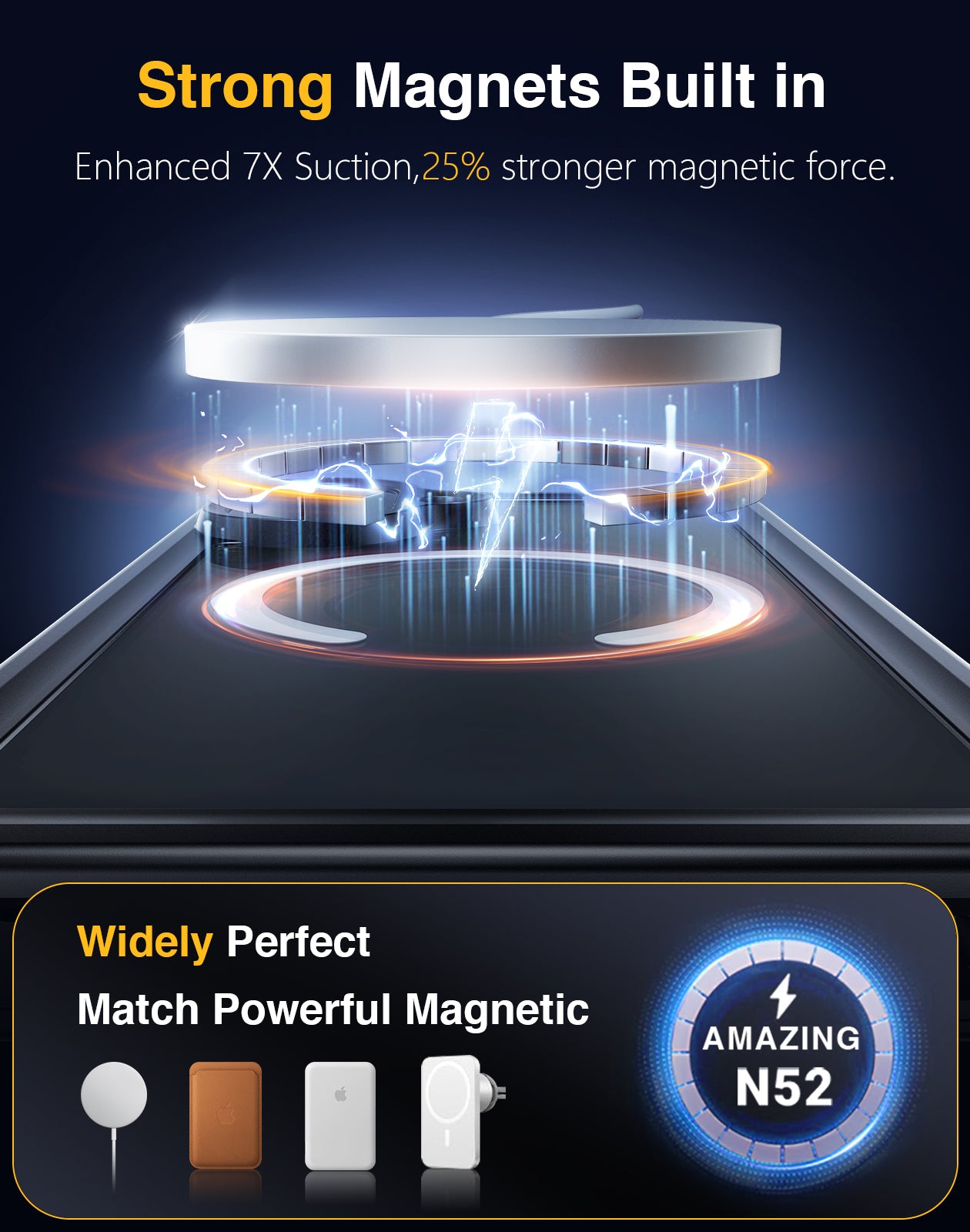 Lanhiem Magnetic for iPhone 17 Case Waterproof, Built in Screen Protector & Camera Protection, [Compatible with MagSafe] Full Body Dustproof Heavy Duty Rugged Phone Case 6.3'' (Black)