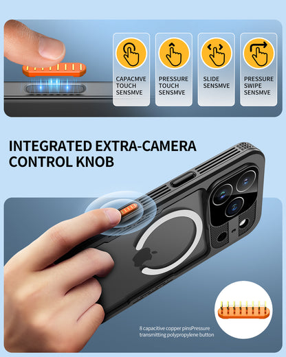 Lanhiem Magnetic for iPhone 17 Pro Max Case Waterproof, Built in Screen Protector & Camera Protection, [Compatible with MagSafe] Full Body Dustproof Heavy Duty Rugged Phone Case 6.9'' (Black)