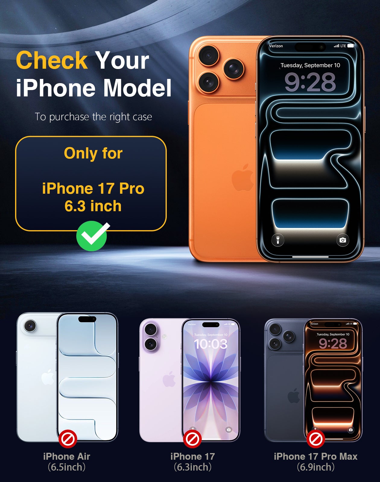 Lanhiem Magnetic for iPhone 17 Pro Case Waterproof, Built in Screen Protector & Camera Protection, [Compatible with MagSafe] Full Body Dustproof Heavy Duty Rugged Phone Case 6.3'' (Black)