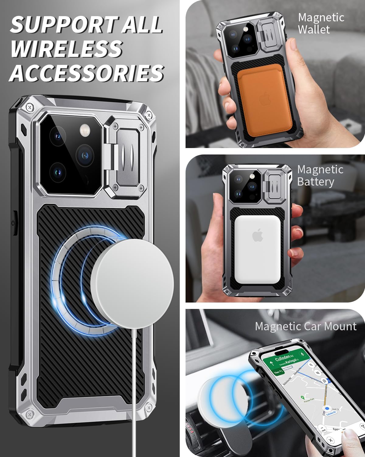 iPhone 14 Pro Max Metal Tough Case