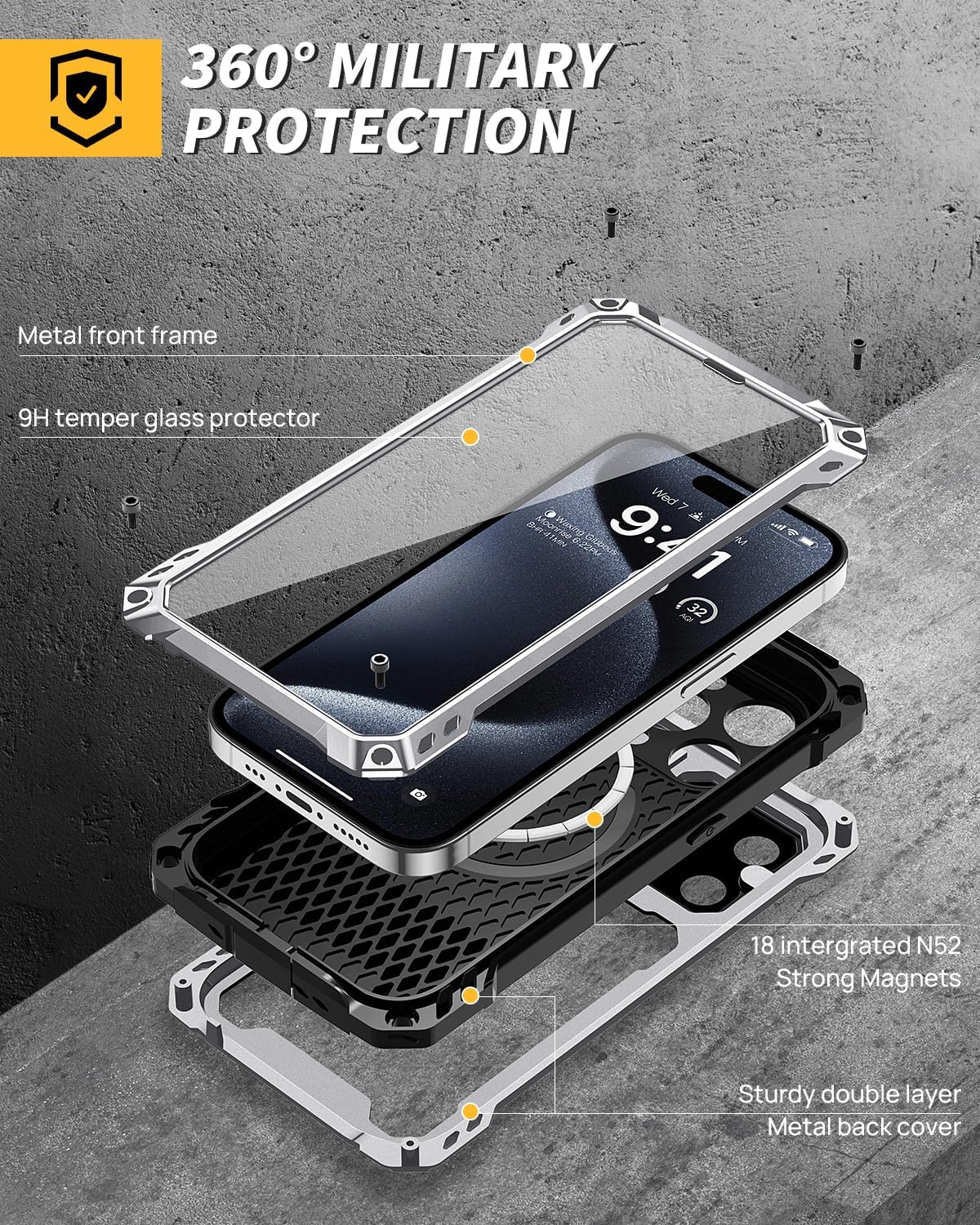 iPhone 14 Pro Metal Tough Case