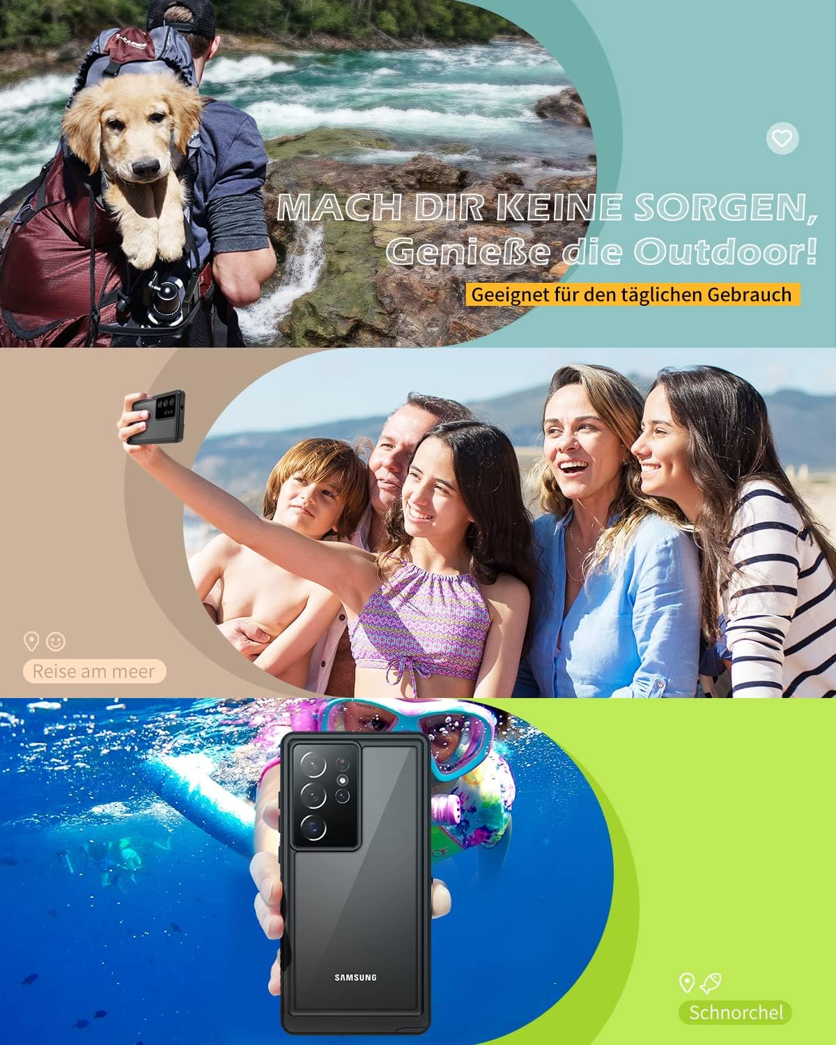 Galaxy S23 Ultra IP68 waterproof case